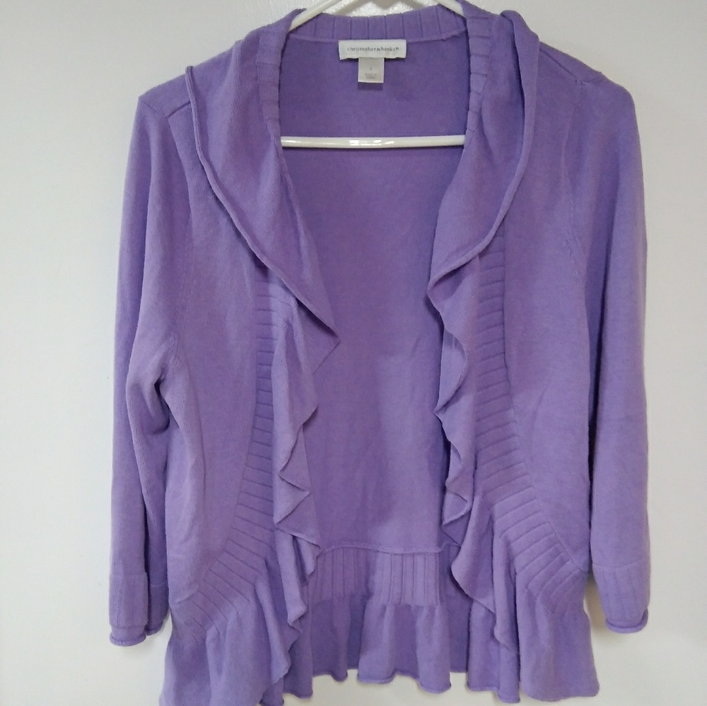 Christopher and Banks Purple Cardigan